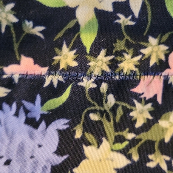 Vintage SAGE HARBOR Floral Polyester Skirt Petite Large - Picture 5 of 10